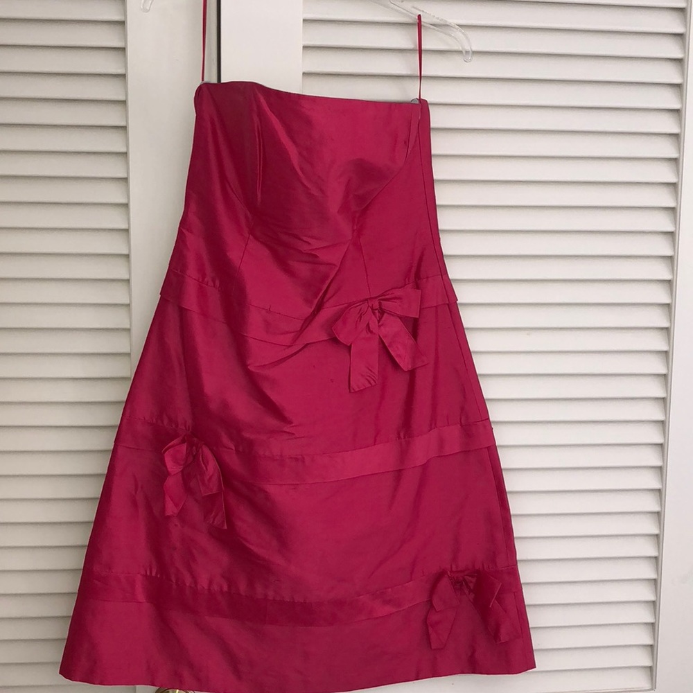CK Bradley New York strapless silk dress
